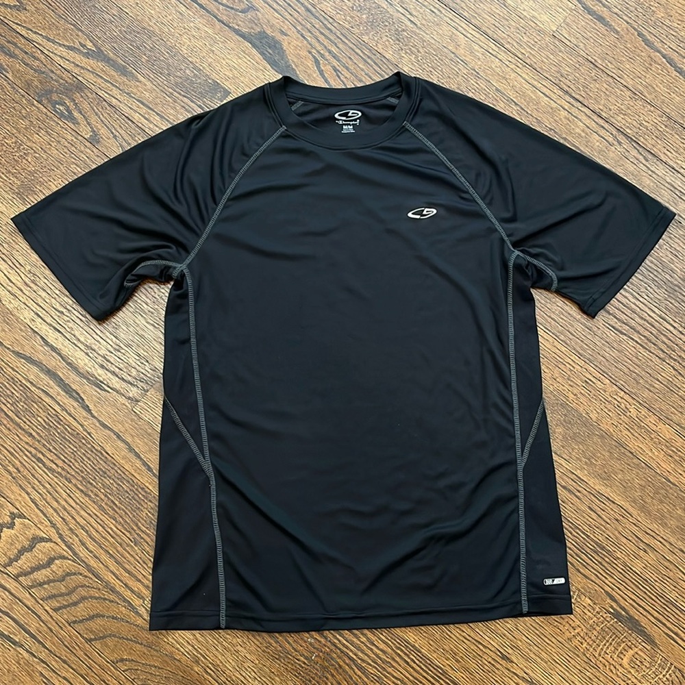 Champion Men’s Duo Dry Black Tee Shirt -size medium